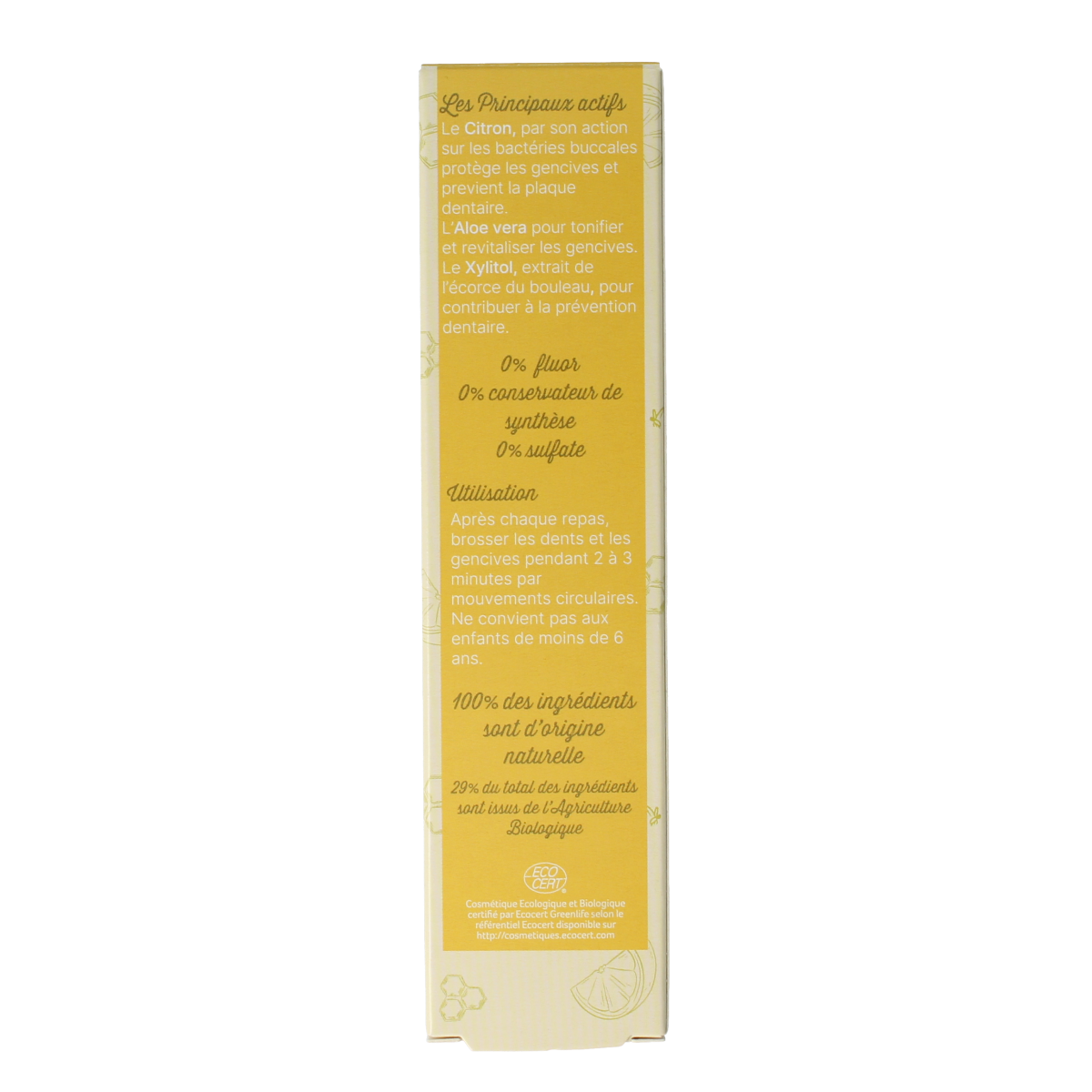 Aprolis Tandpasta citroen en propolis 75.00 Milliliter