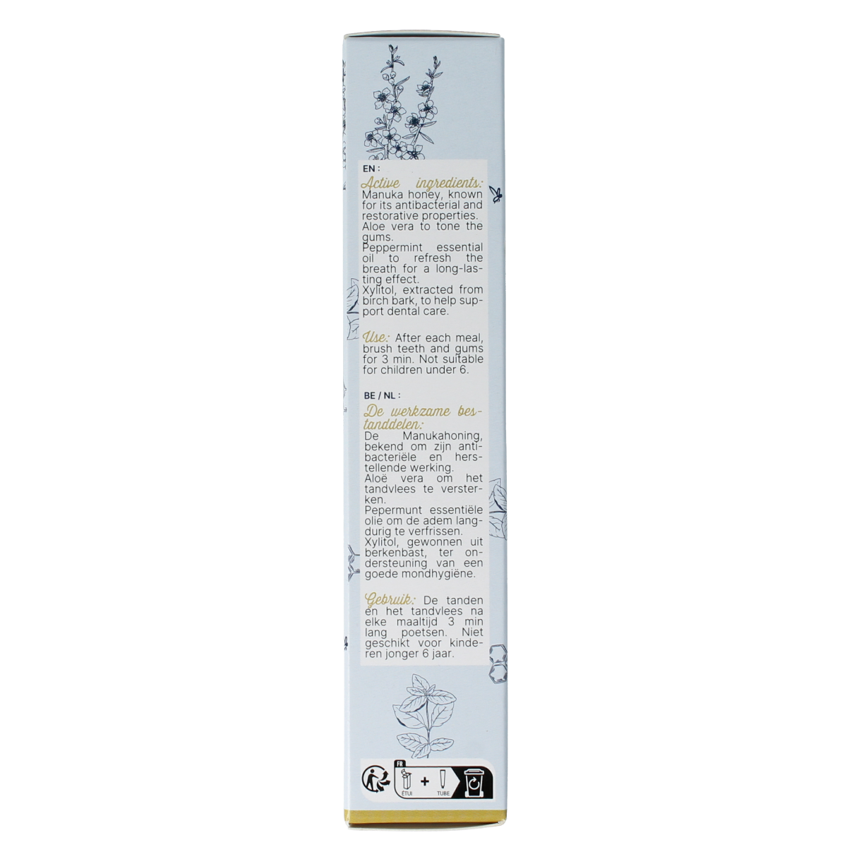 Phytonorm Manuka & propolis tandpasta 75.00 Milliliter