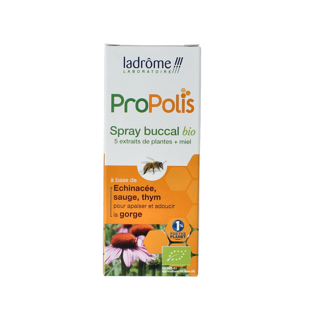 Ladrome Propolis keel- en mondspray bio 30.00 Milliliter