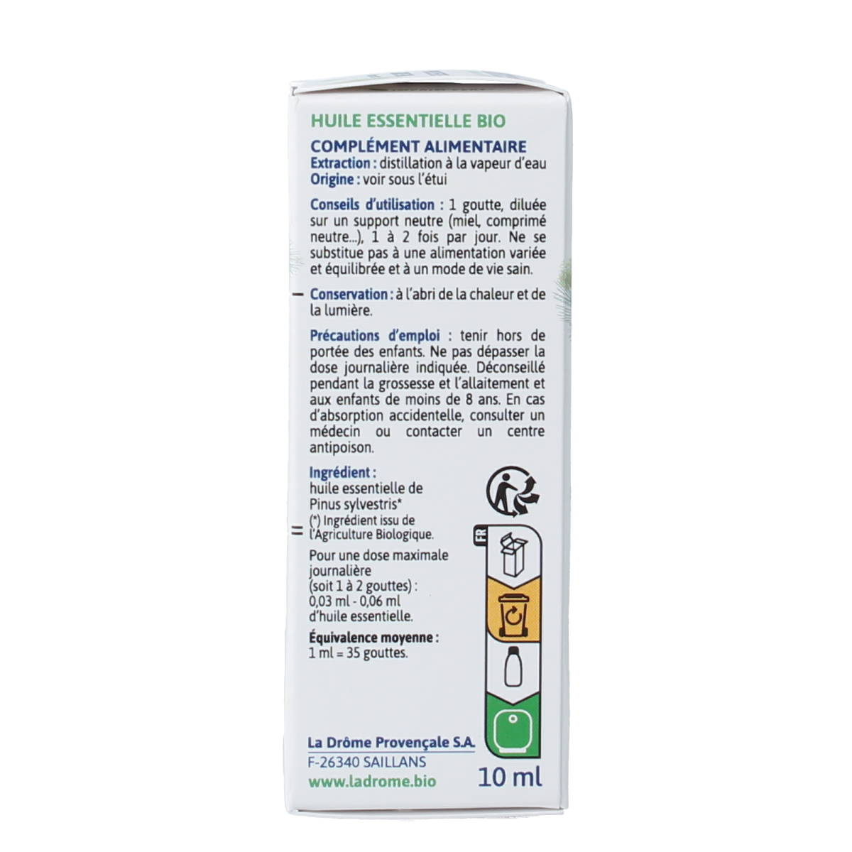 Ladrome Den olie bio 10.00 Milliliter