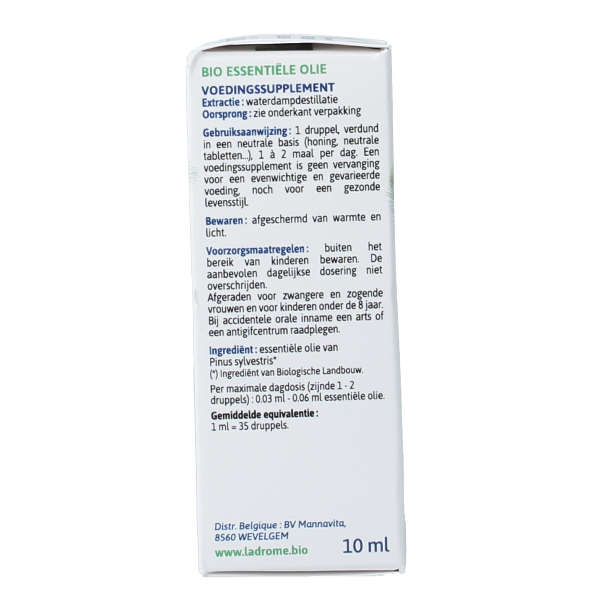 Ladrome Den olie bio 10.00 Milliliter