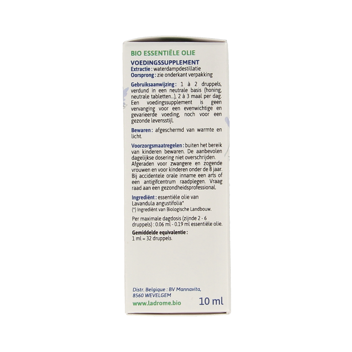 Ladrome Lavendel olie bio 10.00 Milliliter