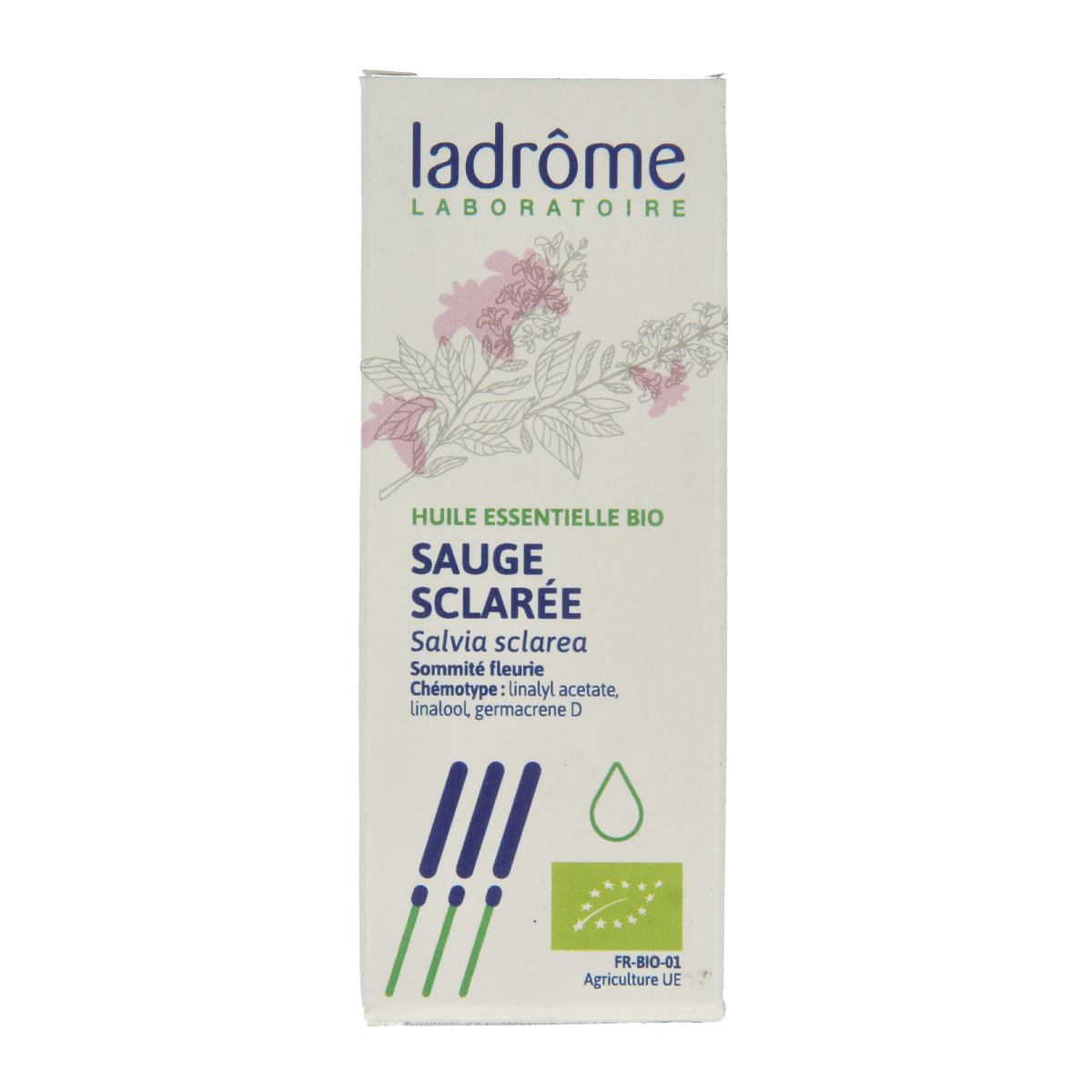 Ladrome Scharlei olie bio 10.00 Milliliter