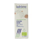 Ladrome Zwarte peper olie bio 10.00 Milliliter