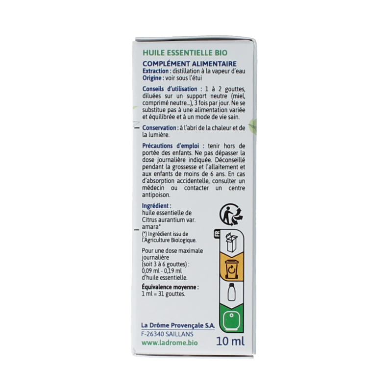 Ladrome Petitgrain bittere sinaasappel olie bio 10 Milliliter