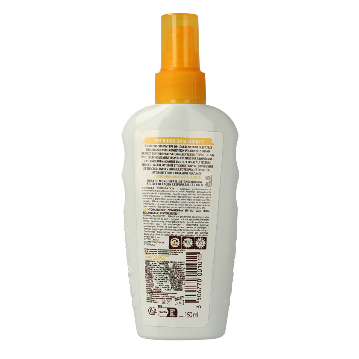Lovea Moisturizing spray SPF50+ 150.00 Milliliter