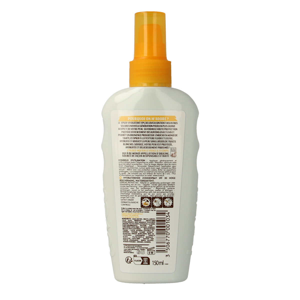 Lovea Moisturizing spray SPF30 150.00 Milliliter