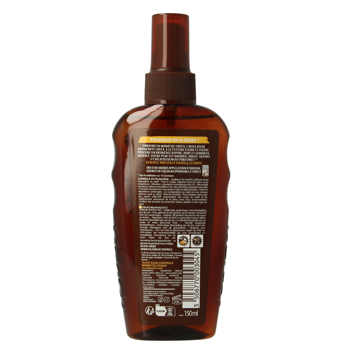 Lovea Dry tanning oil tahiti monoi 150.00 Milliliter