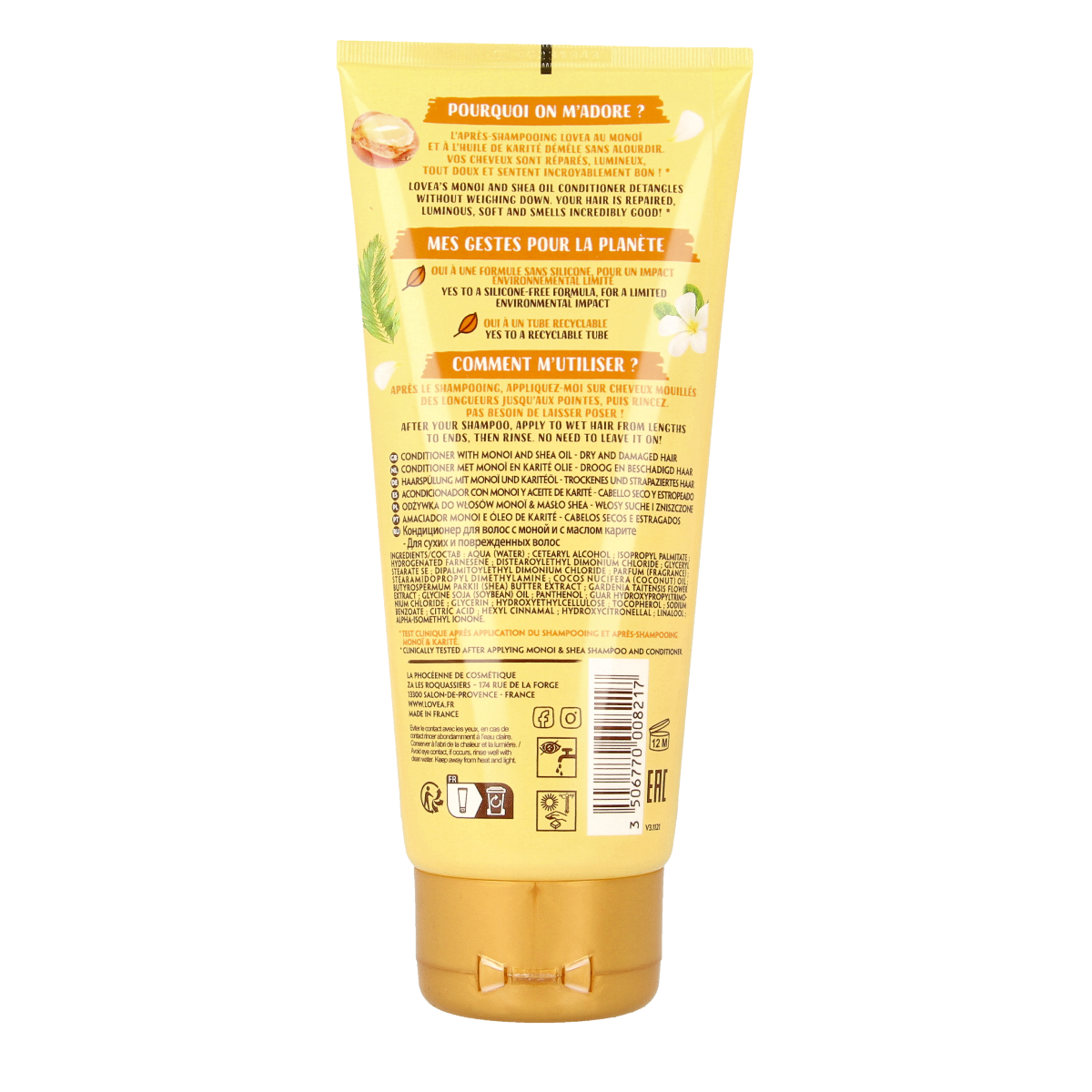 Lovea Conditioner Monoi & Shea 200.00 Milliliter