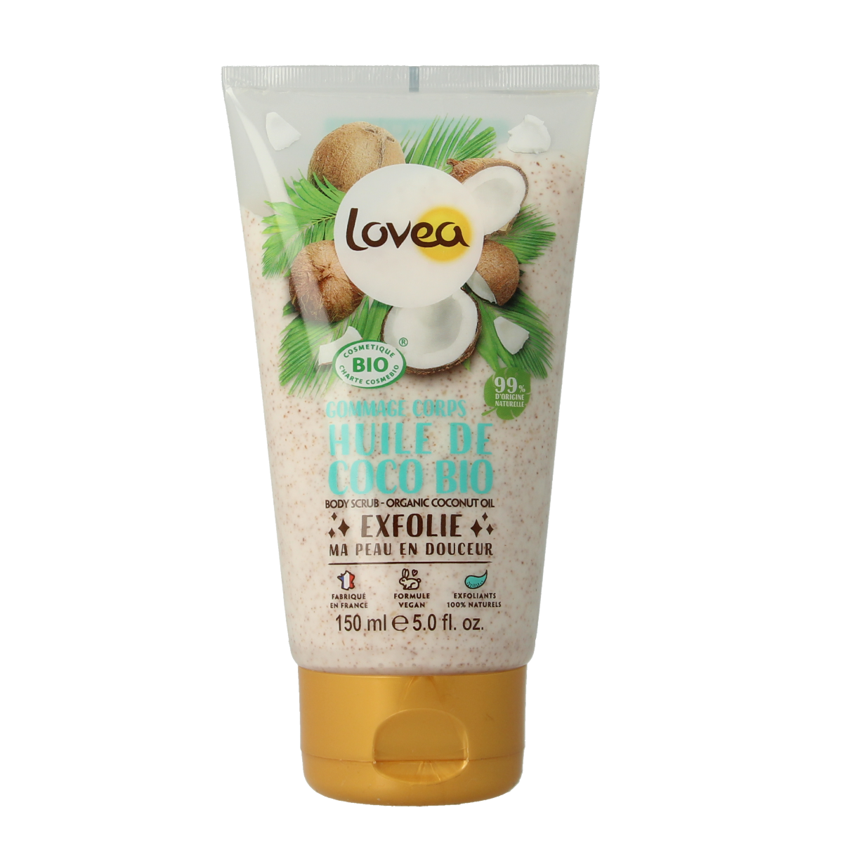 Lovea Bodyscrub coconut oil dry skin organic 150.00 Milliliter