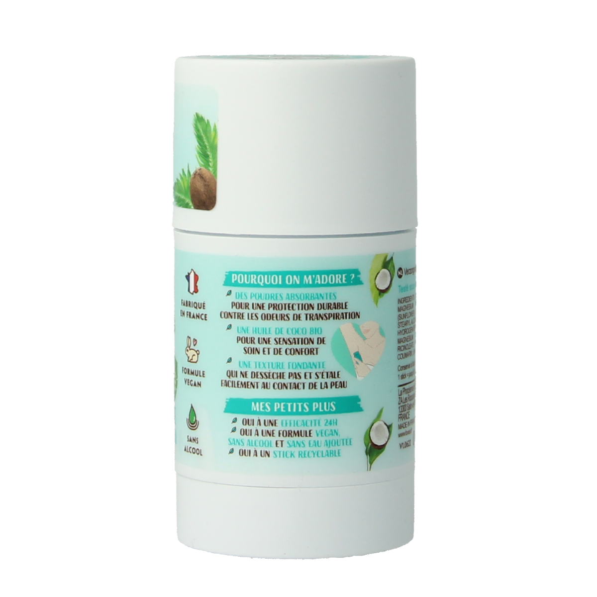 Lovea Solid deo care coconut oil organic 50.00 Gram