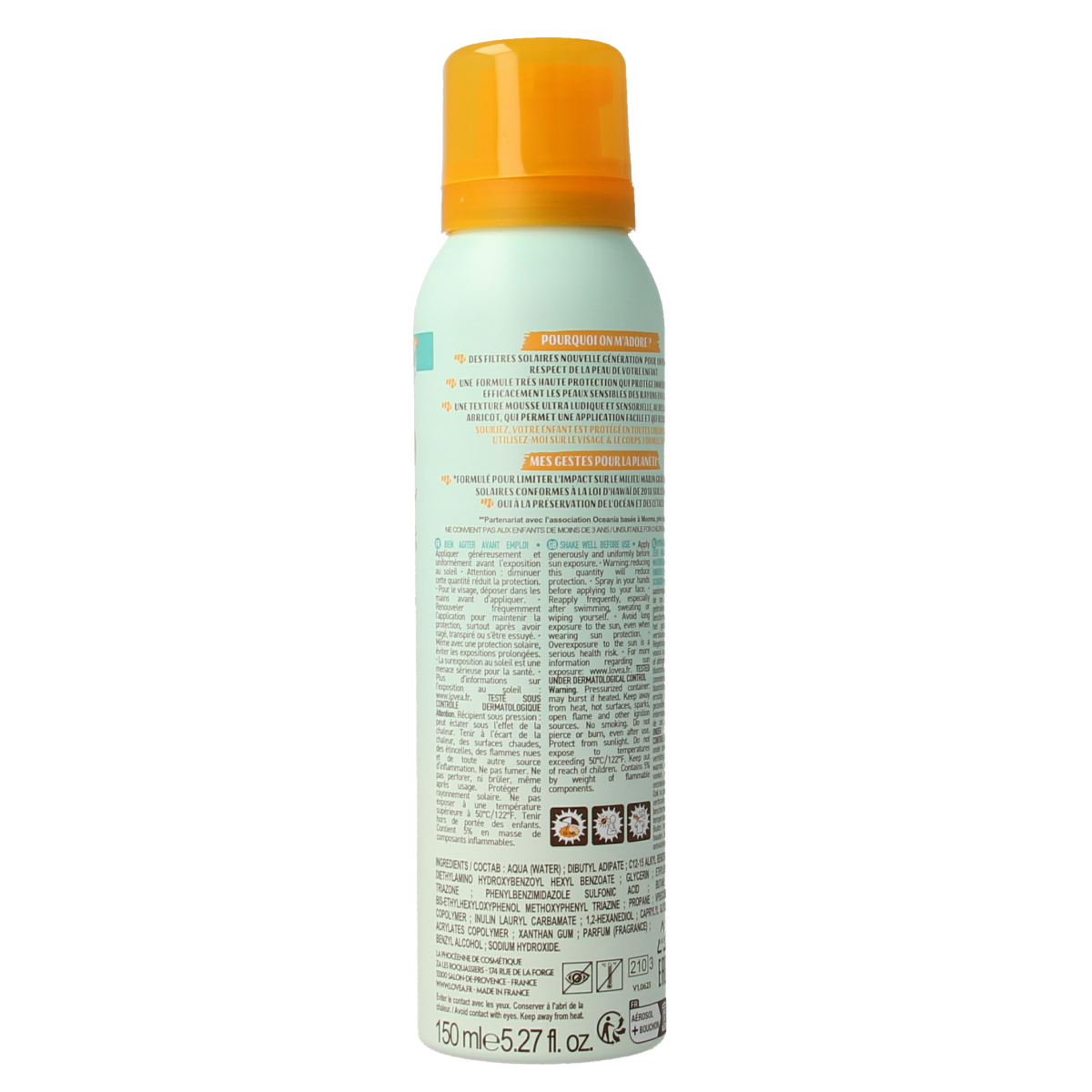 Lovea Mousse kids SPF50+ very high protection 150.00 Milliliter
