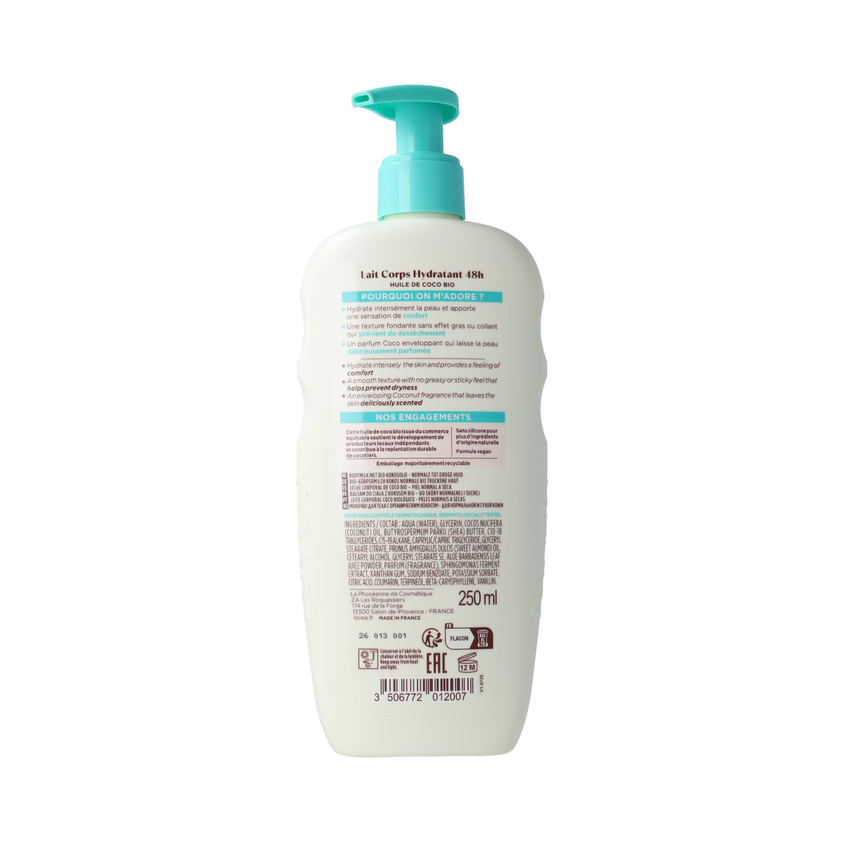 Lovea Body Lotion MOISTURISING - Coco Oil 250.00 Milliliter