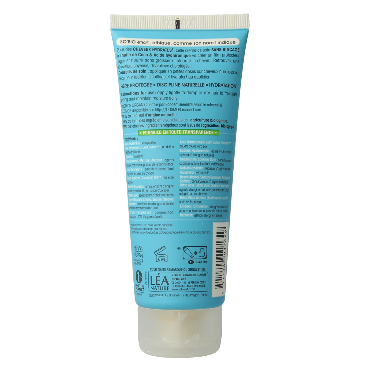So Bio Etic Leave in haarmasker coco hyaluronic acid 100.00 Milliliter
