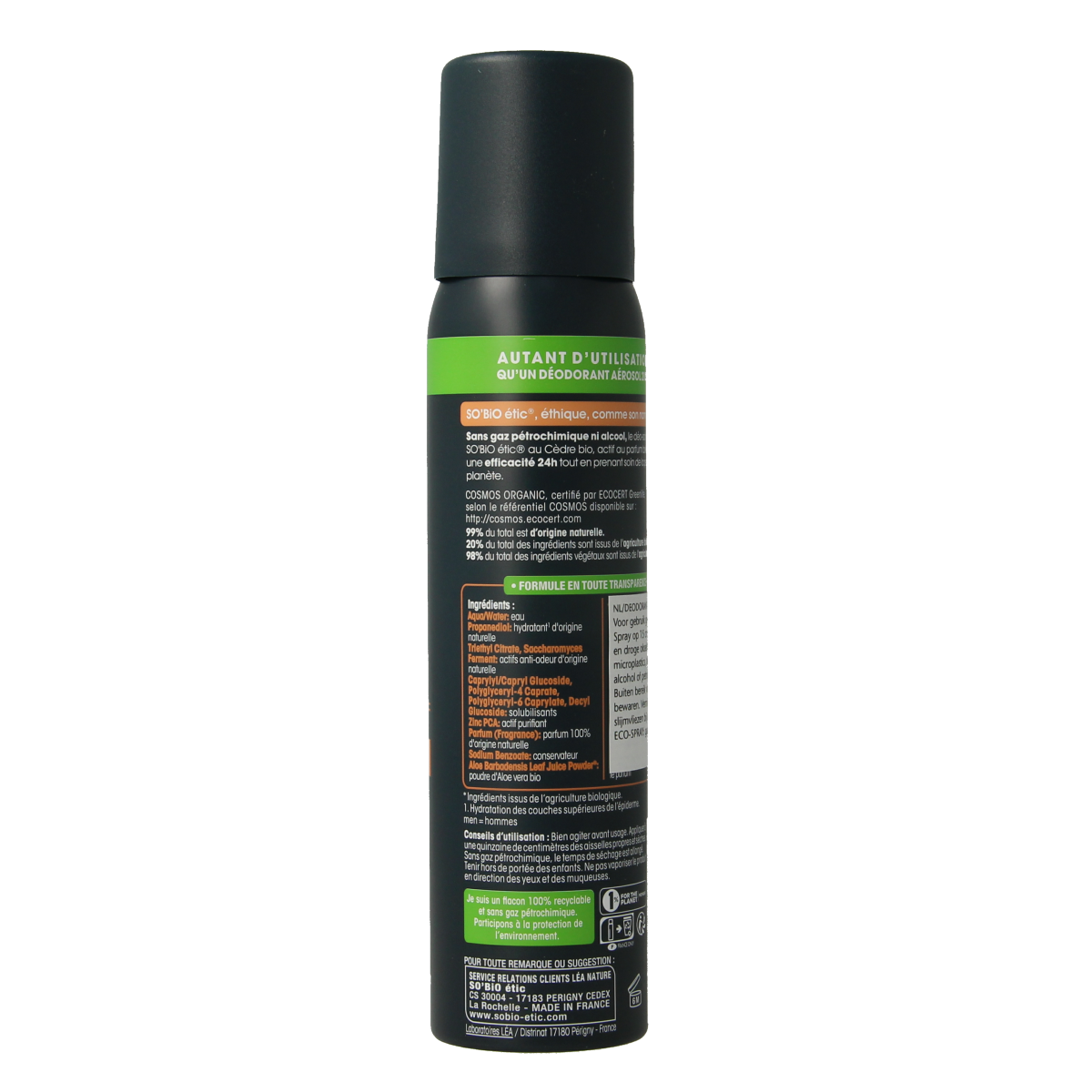 So Bio Etic For men deospray ceder 100.00 Milliliter