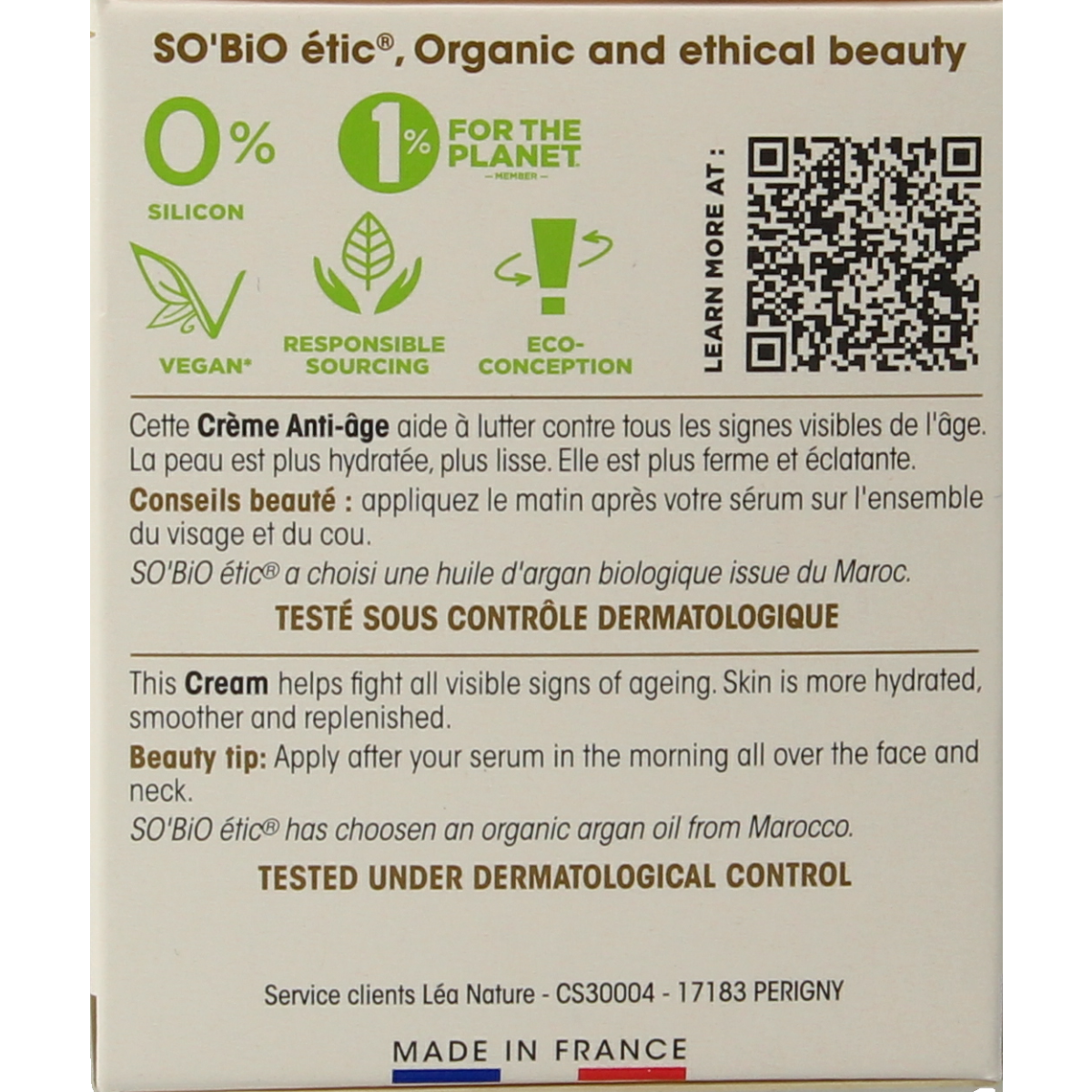 So Bio Etic Argan anti-aging day cream 50.00 Milliliter