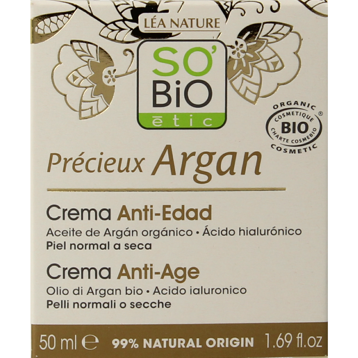 So Bio Etic Argan anti-aging day cream 50.00 Milliliter