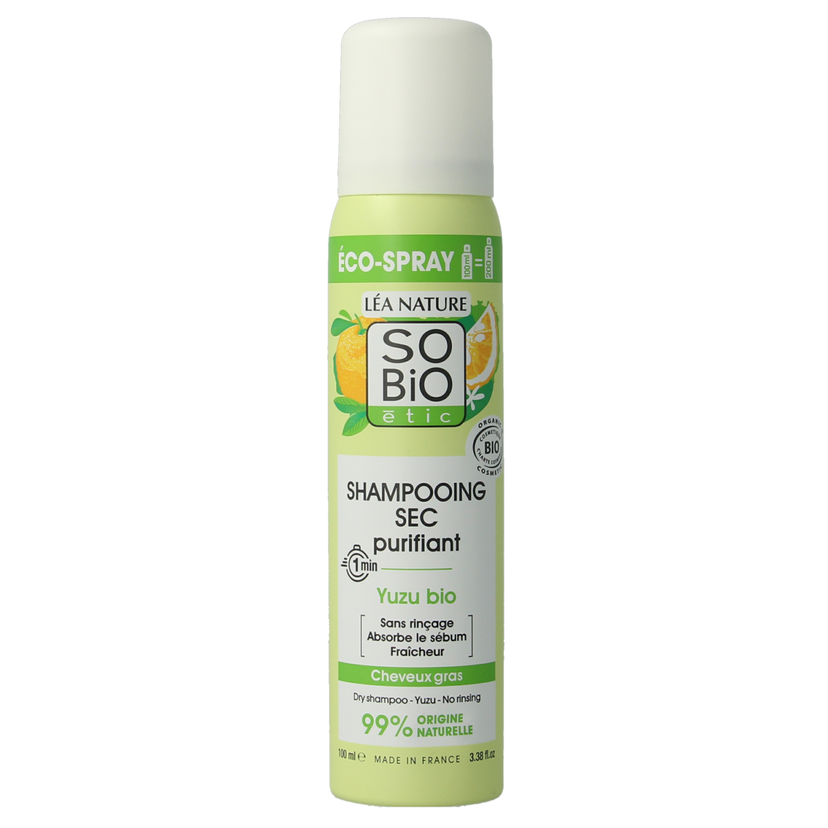 So Bio Etic Purifying dry shampoo yuzu 100.00 Milliliter