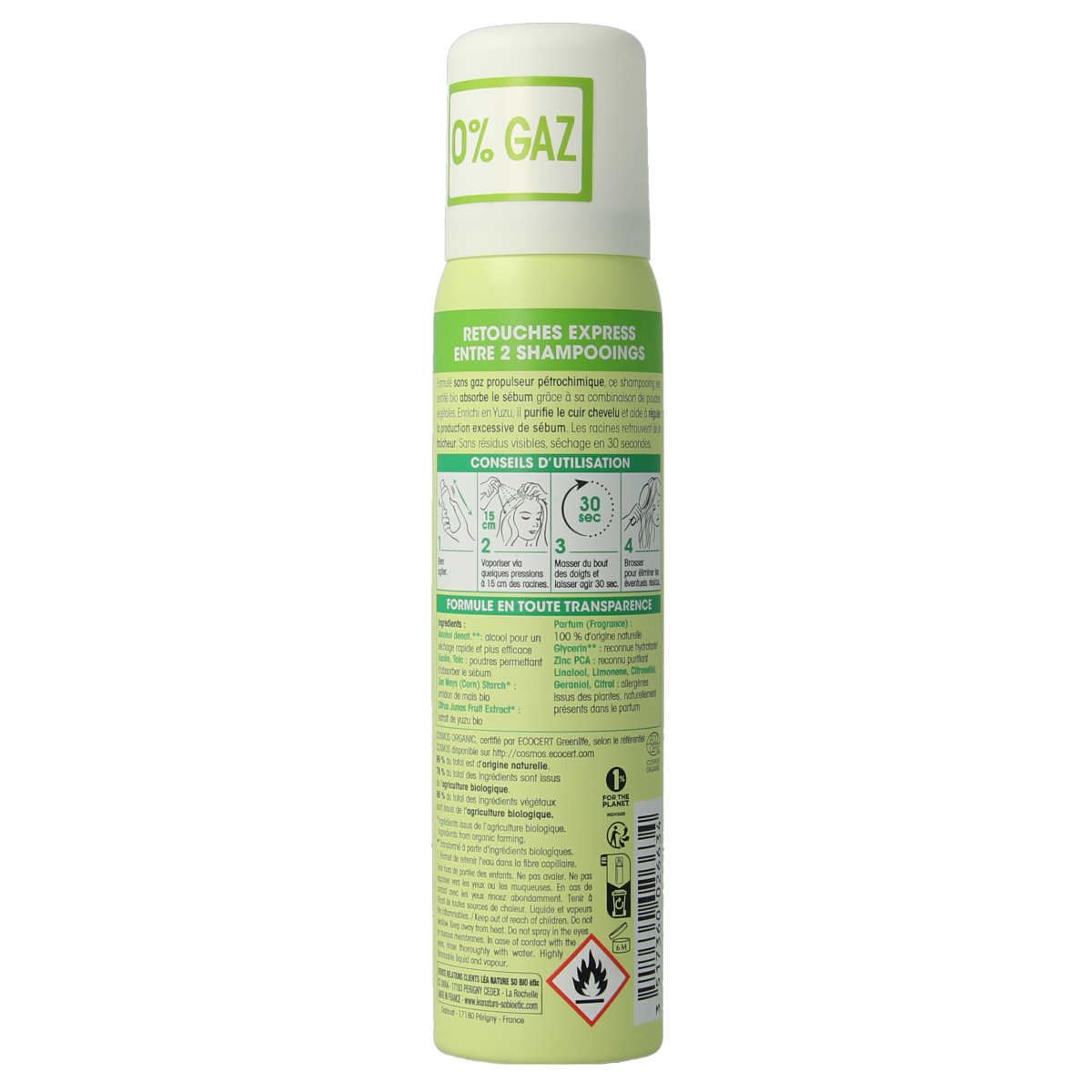 So Bio Etic Purifying dry shampoo yuzu 100.00 Milliliter