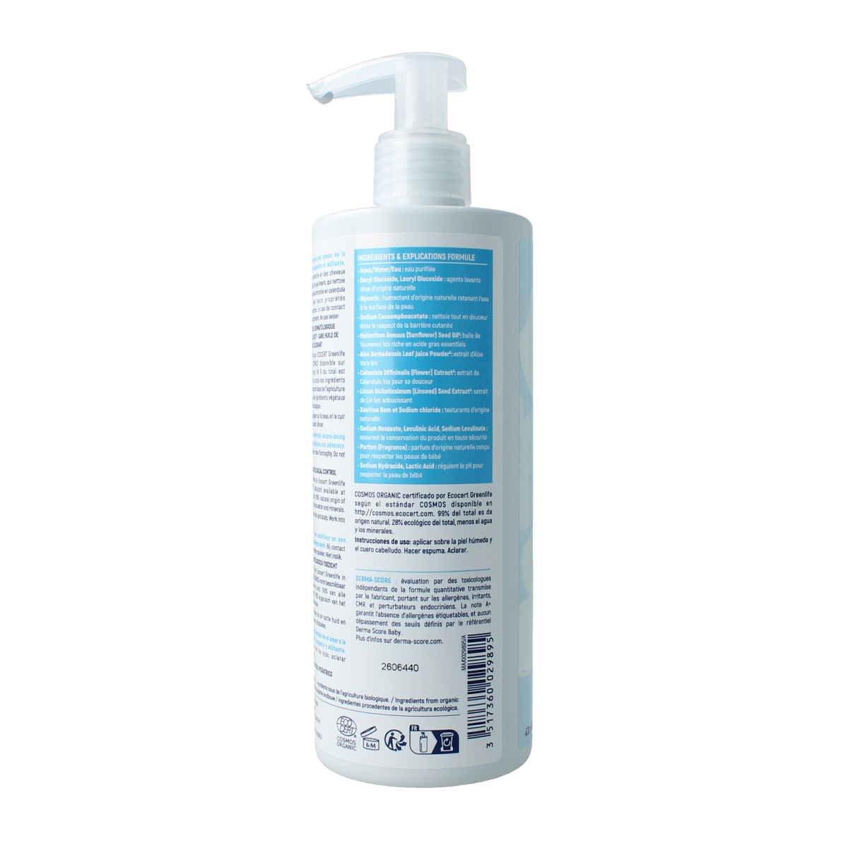 Douce Nature Baby body & hair wash bio 400.00 Milliliter