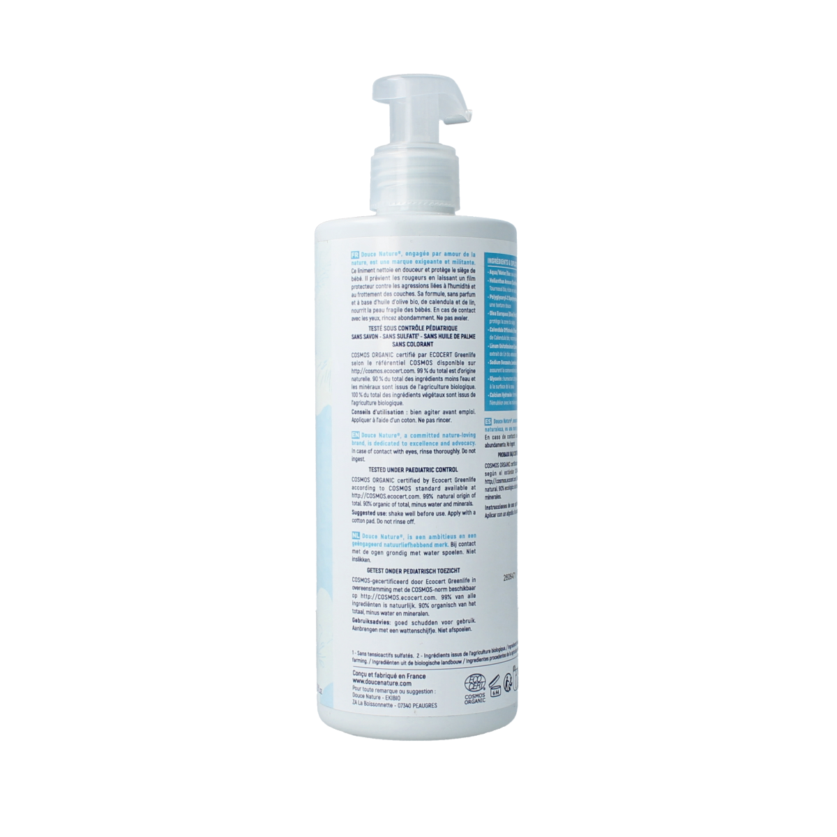 Douce Nature Baby liniment luierwisselcreme bio 350.00 Milliliter