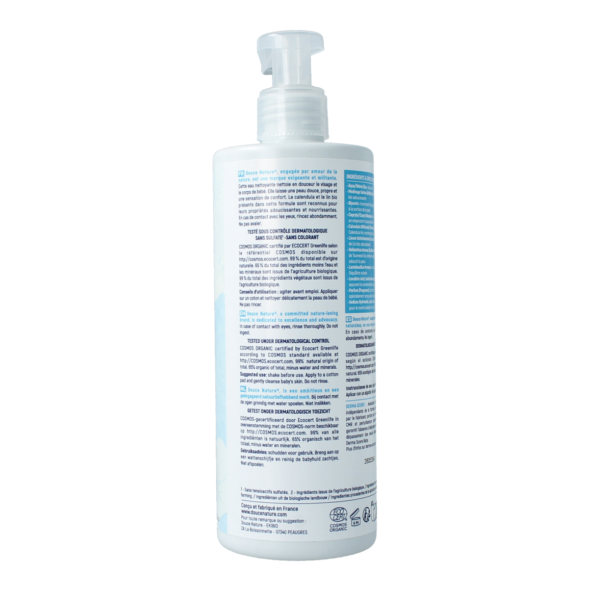 Douce Nature Baby face & body cleansing water bio 400.00 Milliliter