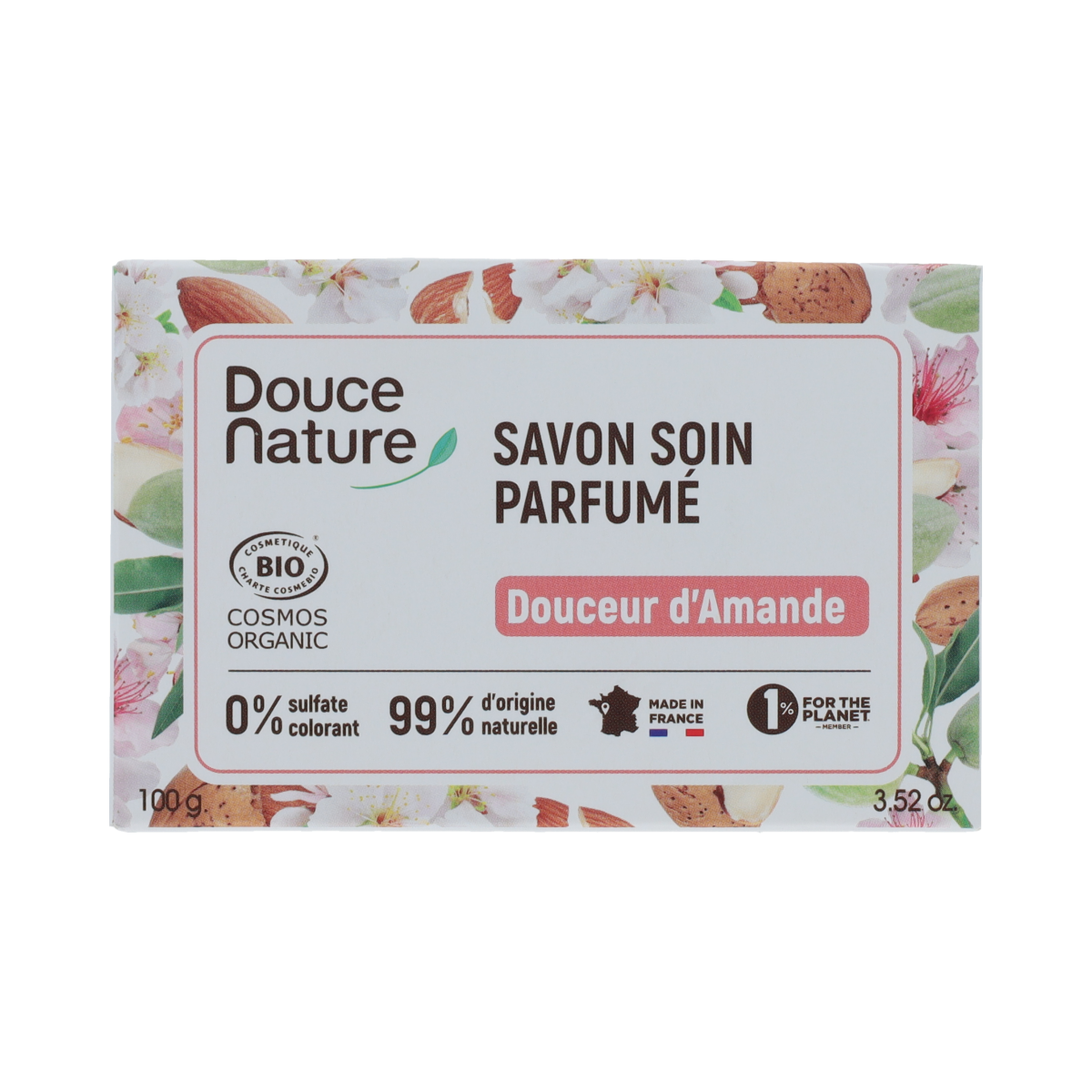 Douce Nature Almond softness amandel zeep bar 100.00 Gram