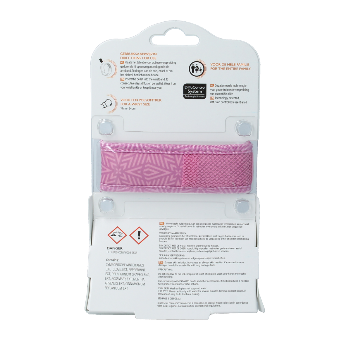 Parakito Anti mug armband volwassenen violet 1.00 Stuks