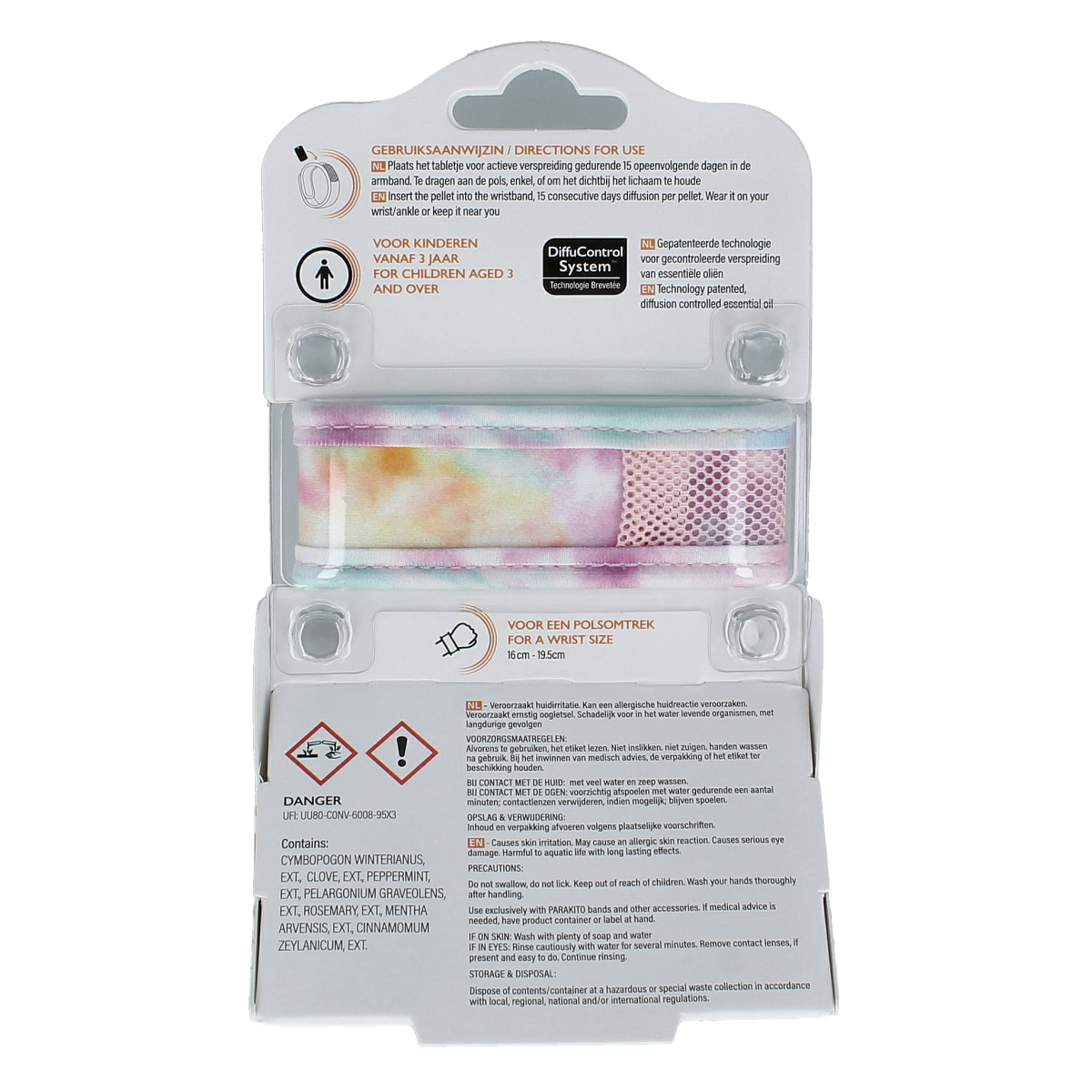 Parakito Anti mug armband junior tie dye 1.00 Stuks