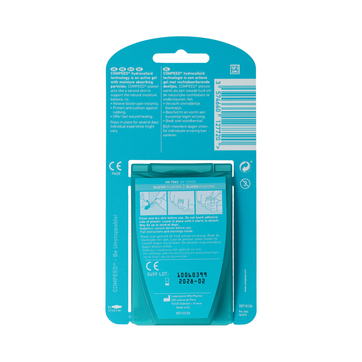 Compeed Blaren op tenen 8.00 Stuks