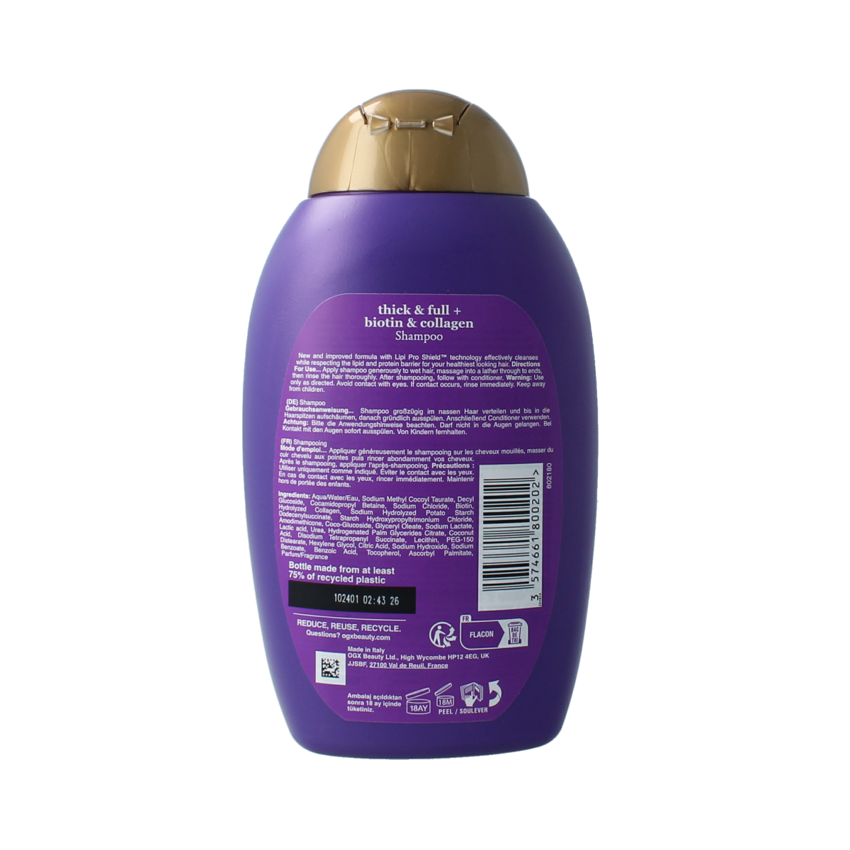OGX Shampoo biotin & collageen 385.00 Milliliter