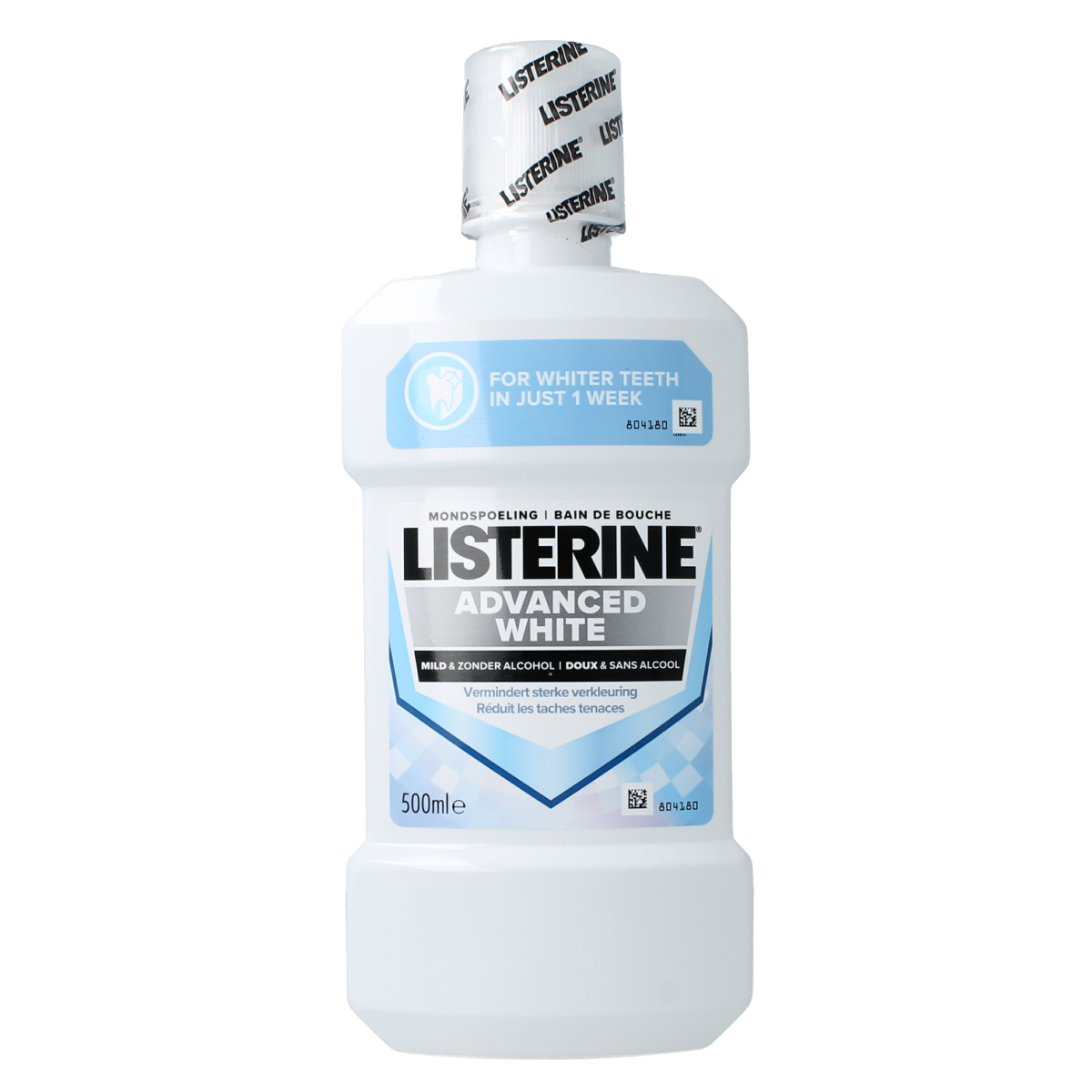 Listerine Mondwater advanced white mild 500.00 Milliliter