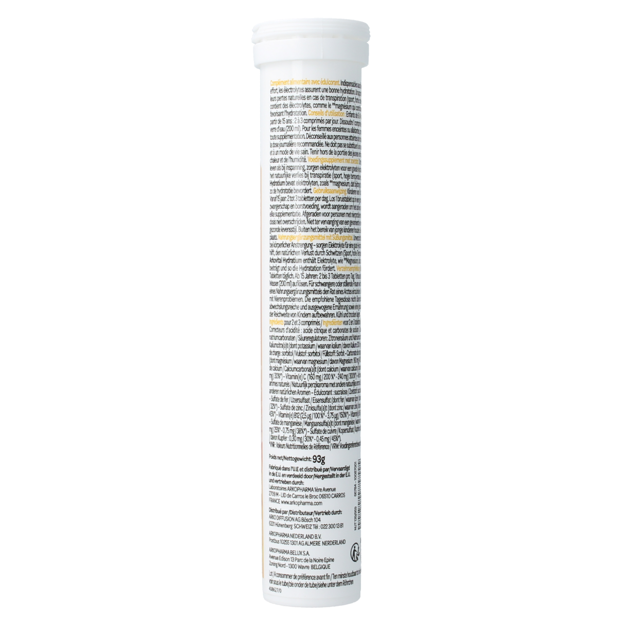 Arkovital Hydratium Perzik 24.00 Bruistabletten