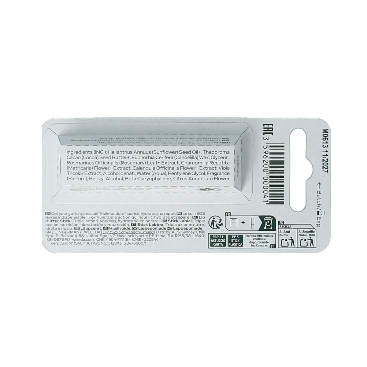 Weleda Skin food lip butter stick bio 4.80 Gram