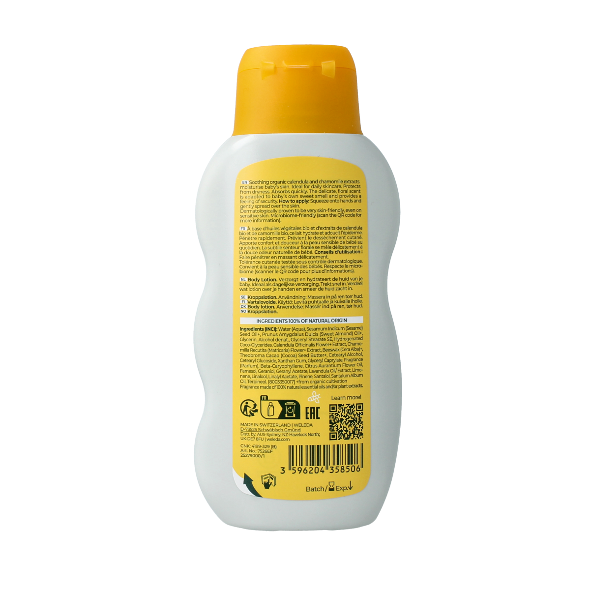 Weleda Calendula baby bodylotion 200.00 Milliliter