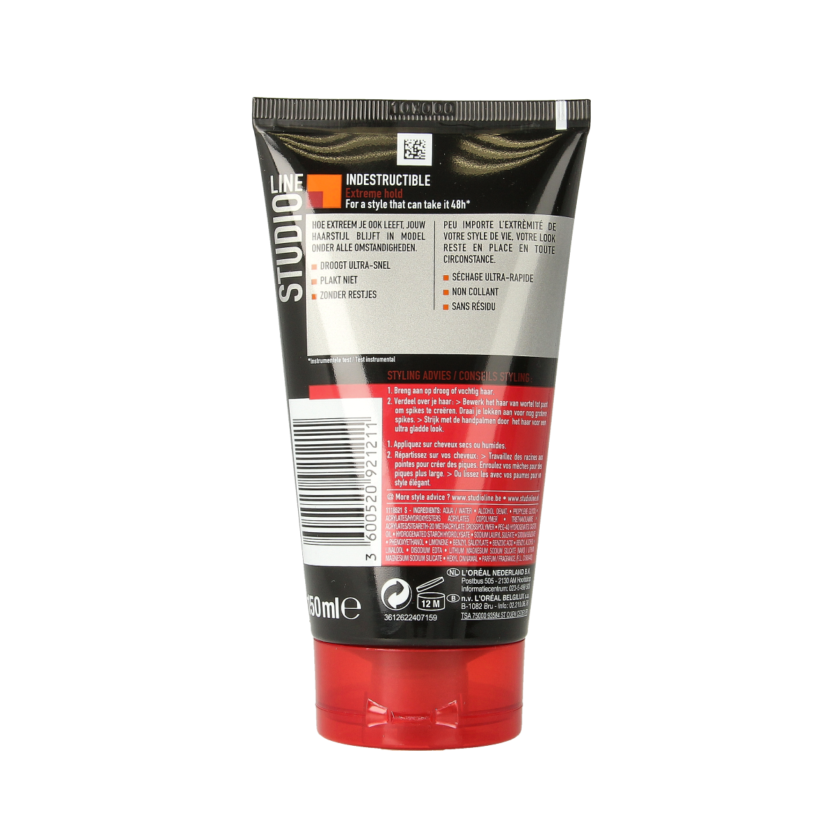 Studio Line Studio line indestructible gel 48 hours tube 150.00 Milliliter