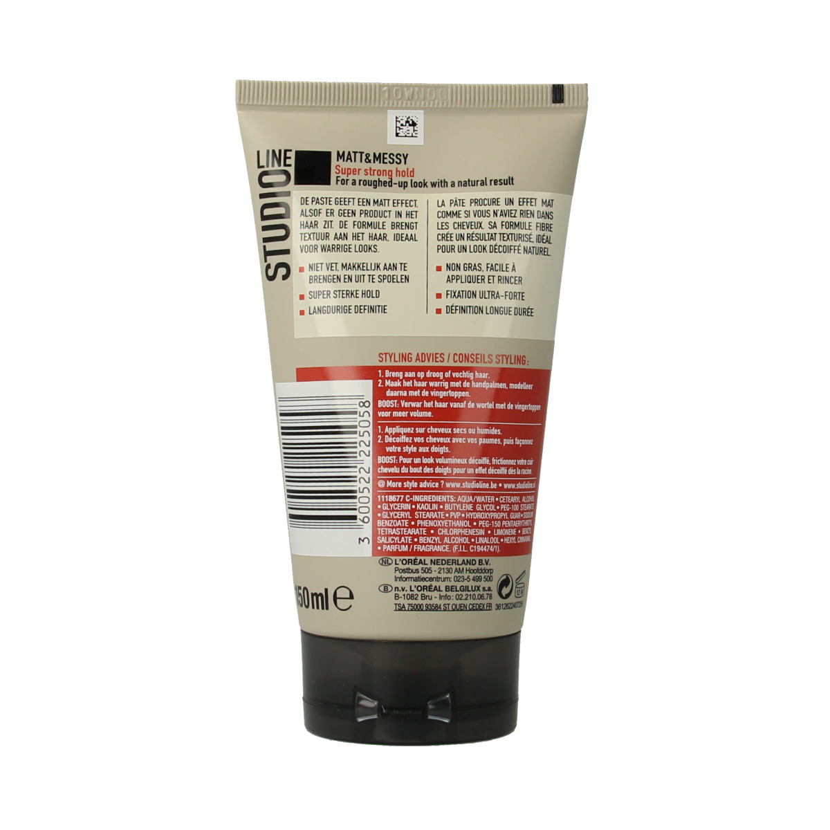 Studio Line Studio line matt & messy shine free fibre paste 150.00 Milliliter