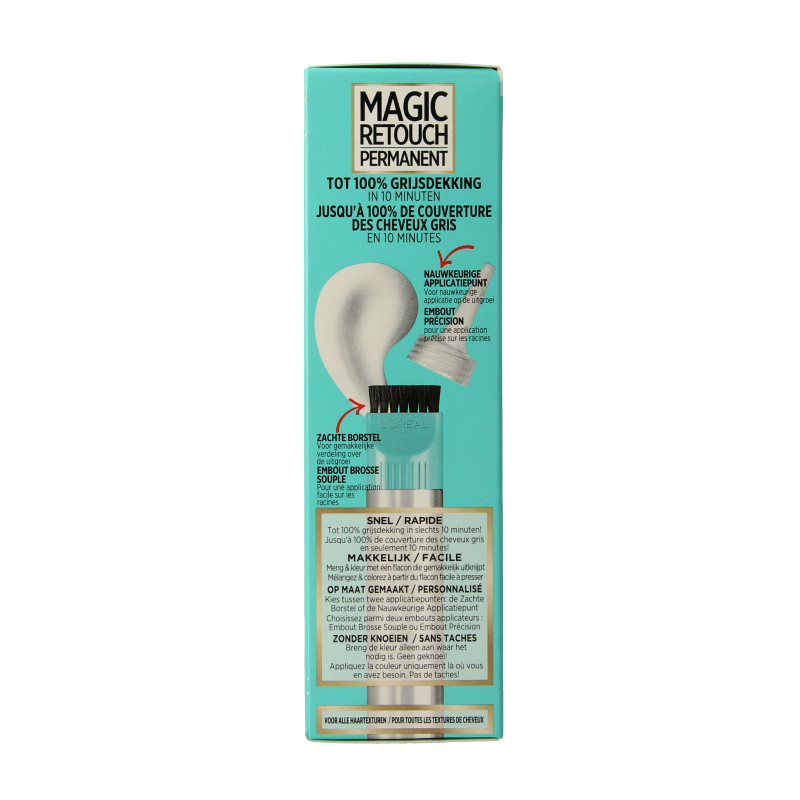 Magic Retouch Permanente haarkleuring nr 4 middenbruin 1 Stuks
