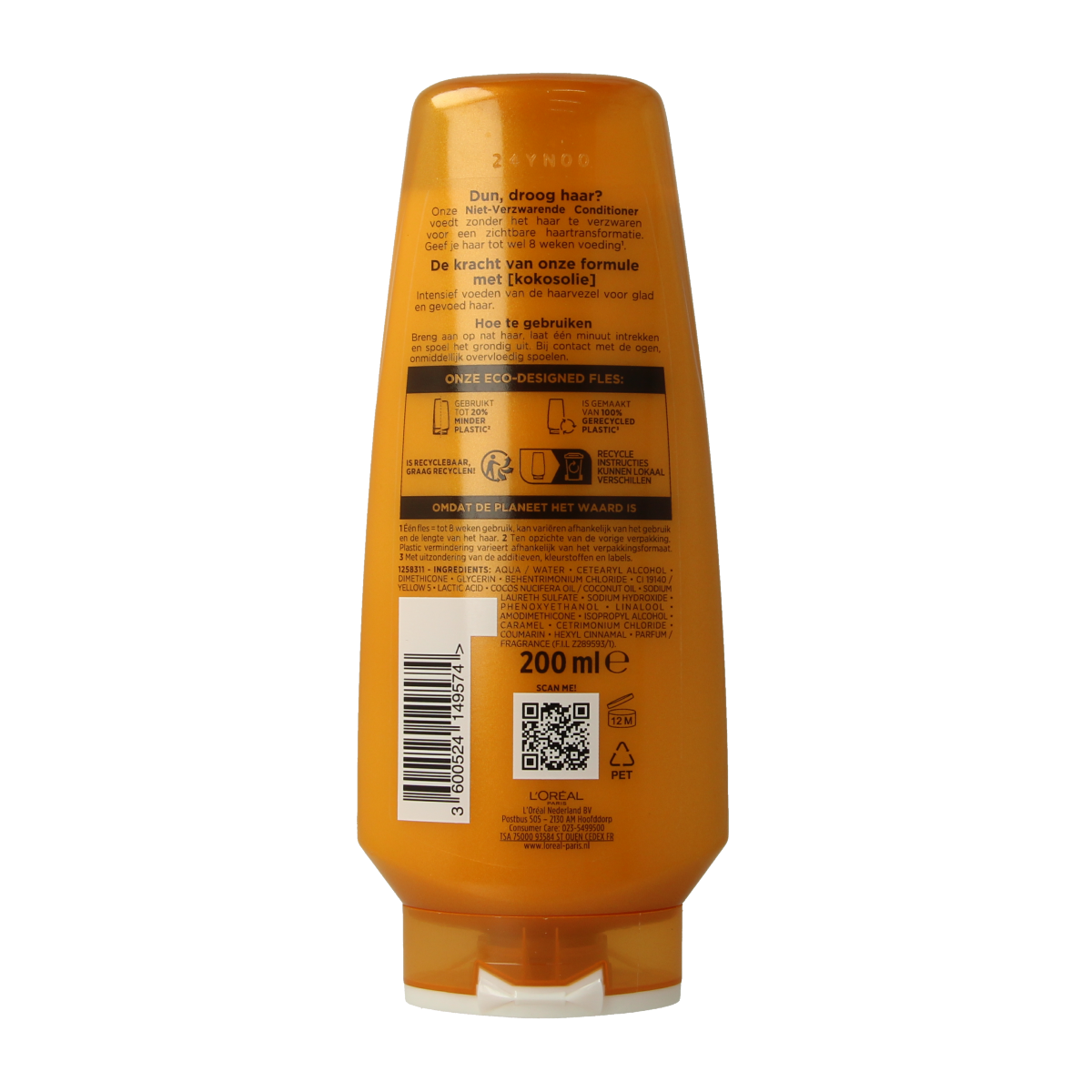 Elvive Conditioner extra oil fijne kokosolie 250.00 Milliliter