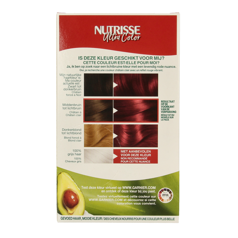 Nutrisse Nutrisse ultra color 5.62 levendig rood  1 Set