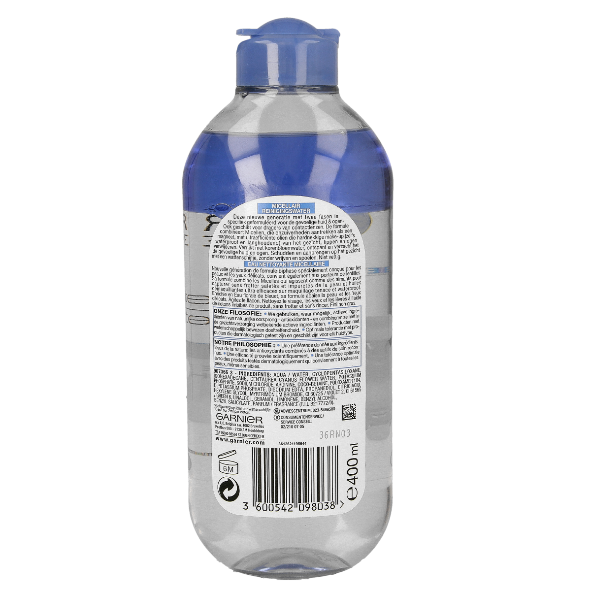 Garnier SkinActive micellair reinigingswater 400.00 Milliliter