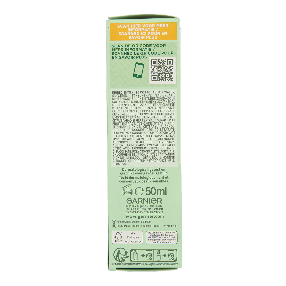 Garnier SkinActive vitamine C serum cream SPF25 50.00 Milliliter