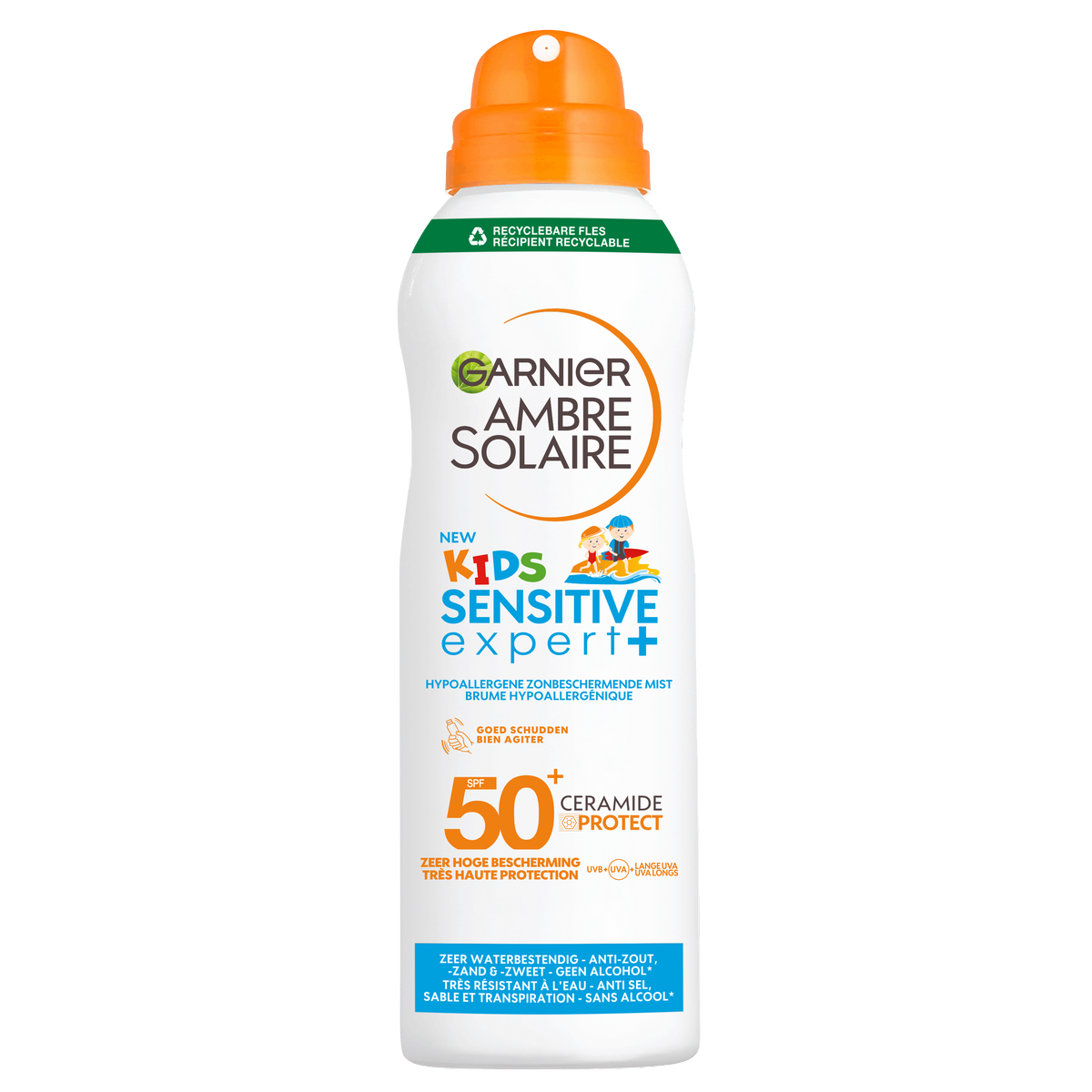 Ambre Solaire Kids spray anti zand SPF50+ 150.00 Milliliter