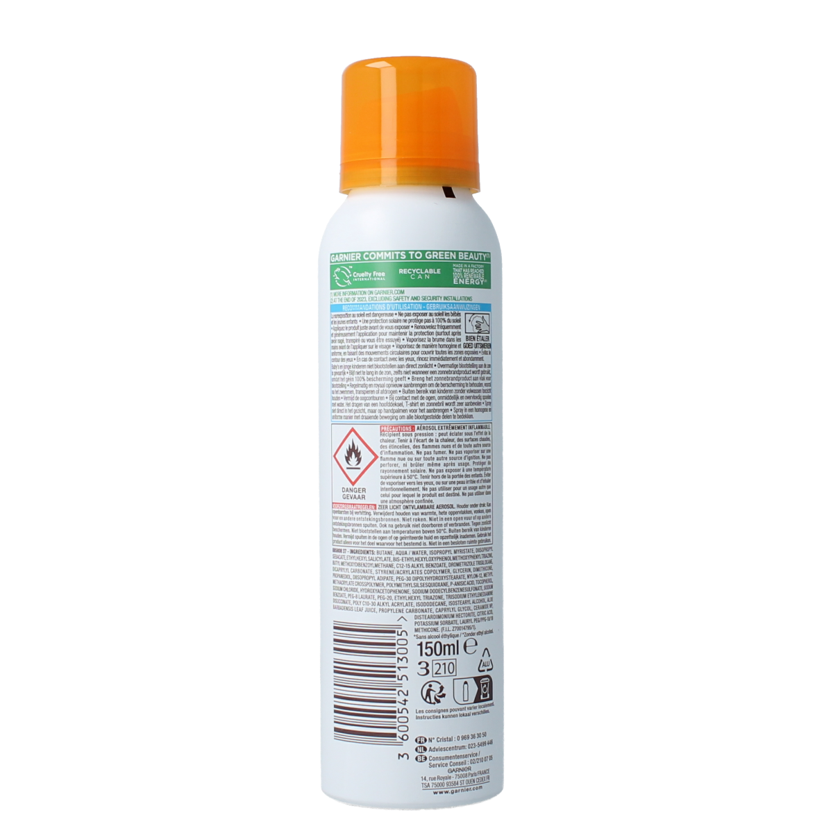 Ambre Solaire Sensitive spray dry mist SPF50+ 150.00 Milliliter
