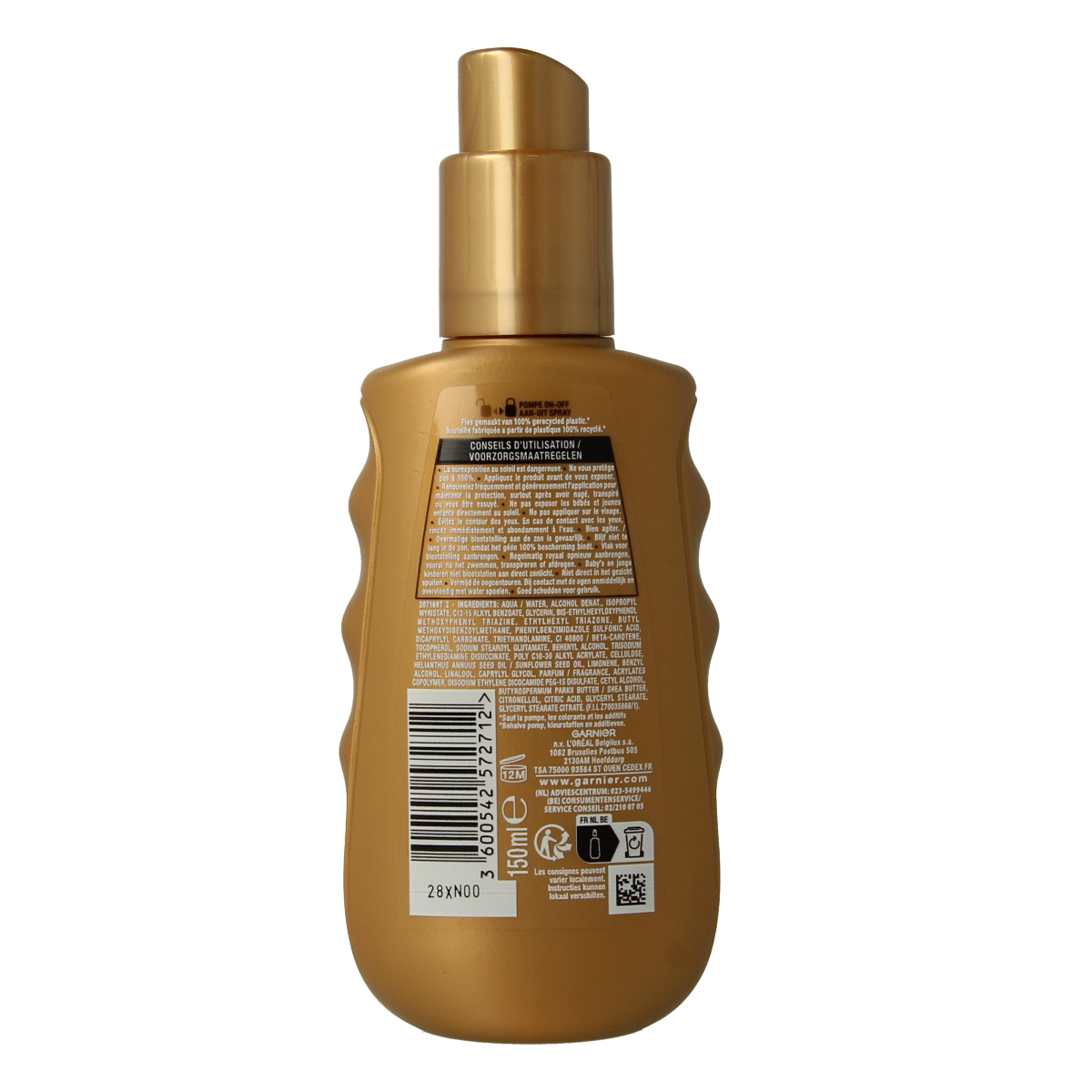 Ambre Solaire Melkspray ideal bronze SPF50 150.00 Milliliter