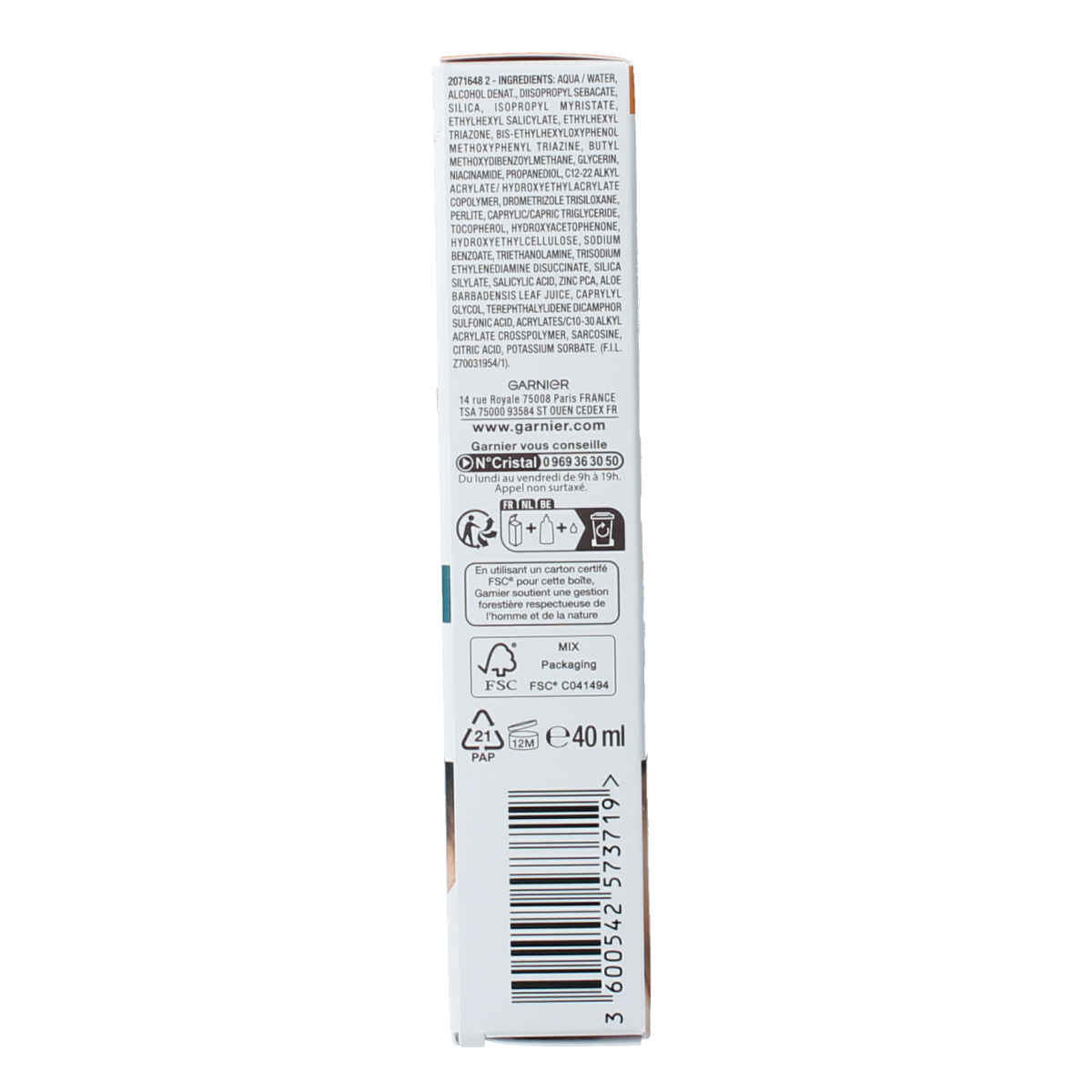 Ambre Solaire Fluid niacinamide super UV SPF50+ 40.00 Milliliter