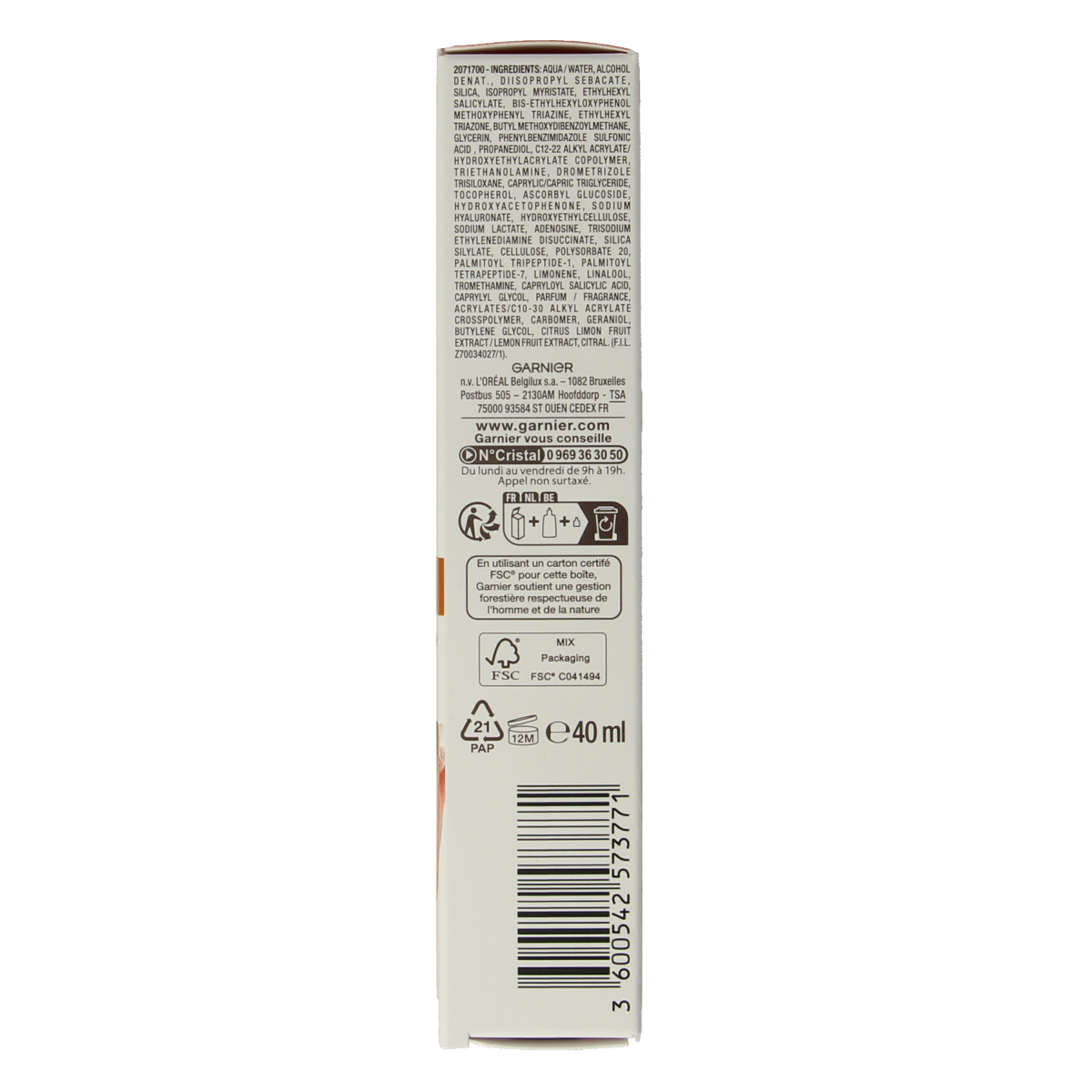 Ambre Solaire Fluid vitamine C super UV SPF50+ 40.00 Milliliter