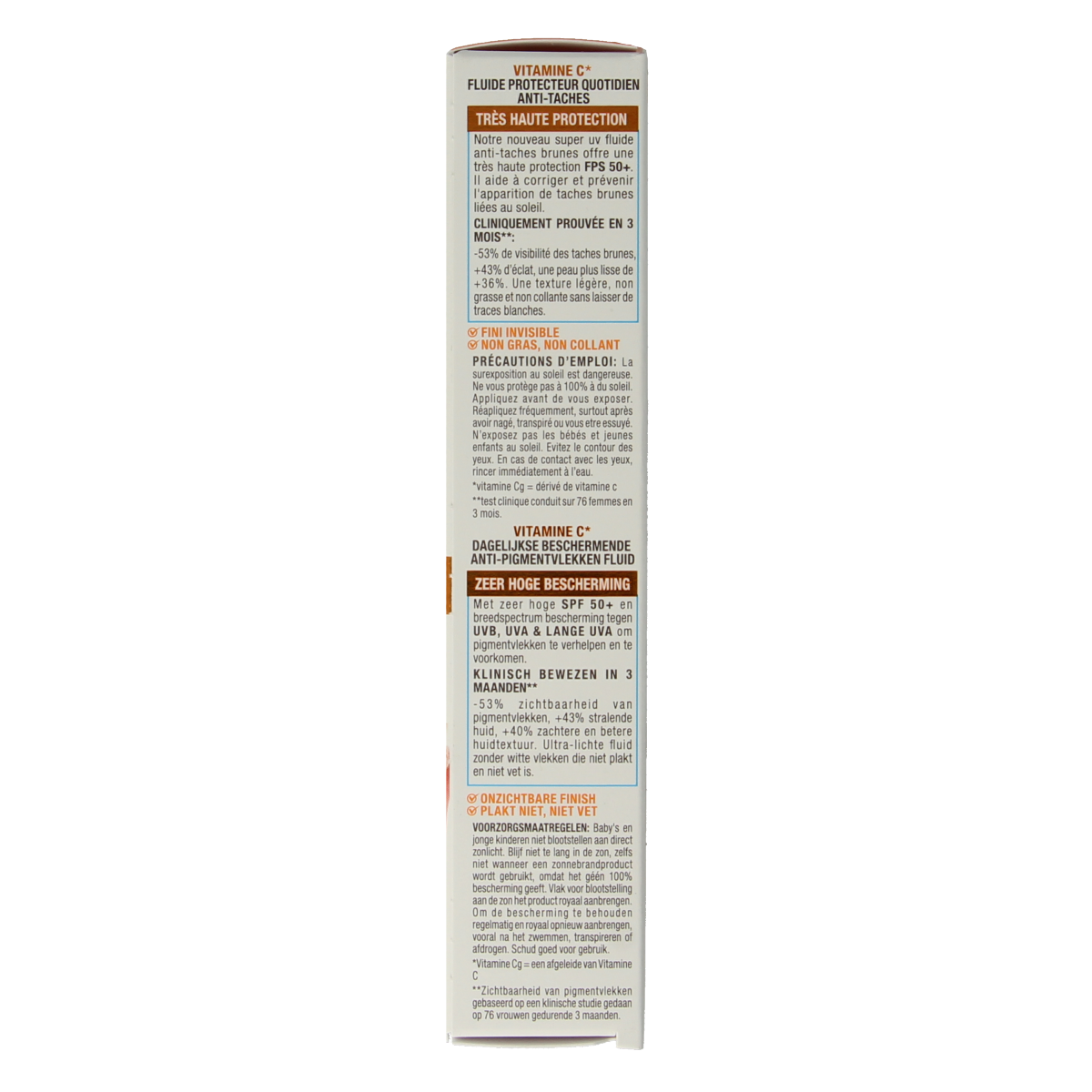Ambre Solaire Fluid vitamine C super UV SPF50+ 40.00 Milliliter