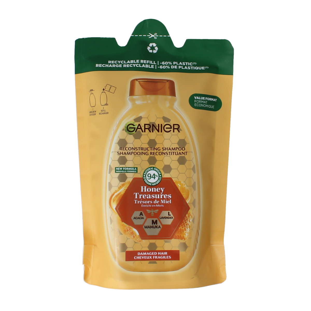 Garnier Loving blends shampoo honing goud navul 250.00 Milliliter