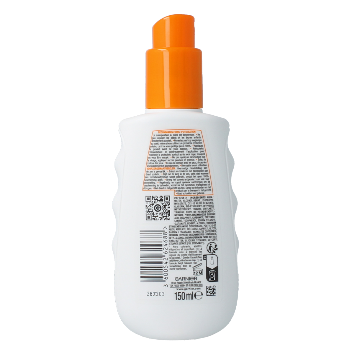 Ambre Solaire Hydraterende melk protect SPF50+ spray 150.00 Milliliter